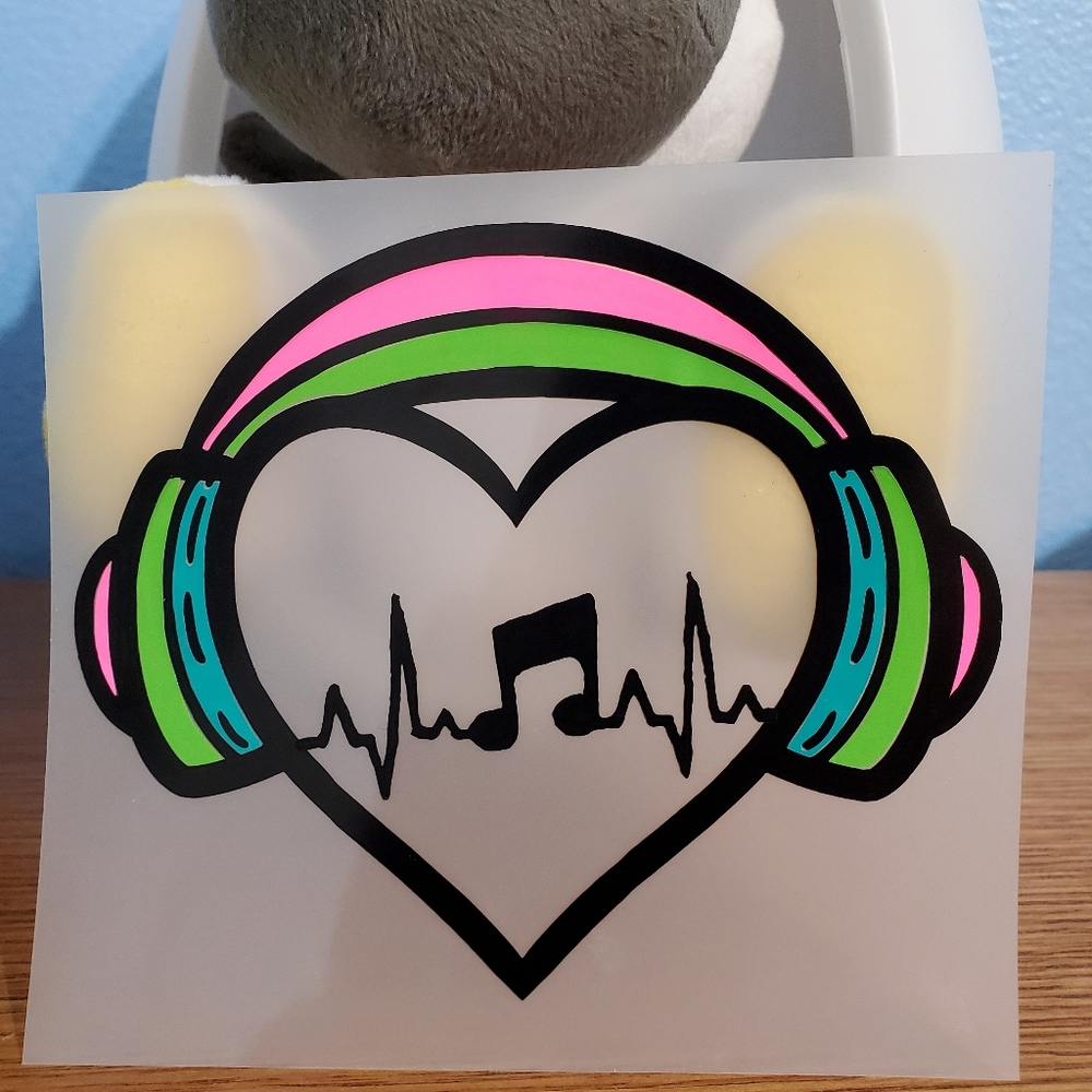 Love music vinyl sticker